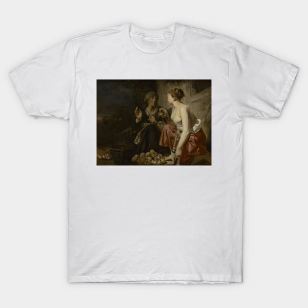 Vertumnus and Pomona by Caesar van Everdingen T-Shirt by Classic Art Stall